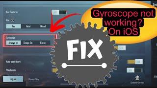 Gyroscope not working on iOS | FIXED 100% working | iPhone | Battlegrounds Mobile India |