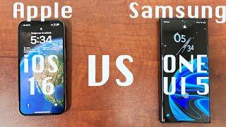 Samsung One UI 5.0 vs Apple iOS 16 COMPARISON - WHICH IS THE BEST?