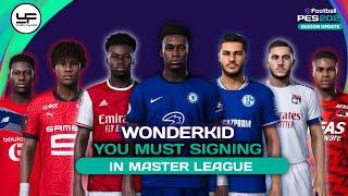 Wonderkids who you must signing in Master League pes 2021 with salary, market value, skill and goals