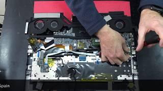 How to Upgrade RAM & M.2 Pcie Nvme SSD MSI GS73 Stealth 8RF  Disassembly