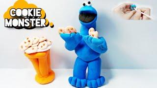 How to make Cookie monster with clay