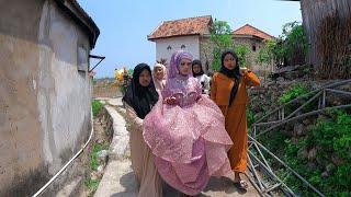 Muslim wedding in village, The bride visits the groom's house, indonesia village wedding, part 2