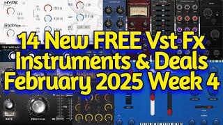 14 Best New FREE Effect Plugins, Virtual Instruments, Sample Packs & Deals - FEBRUARY 2025 Week 4