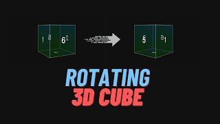 Pure css Cube Animation using html and css