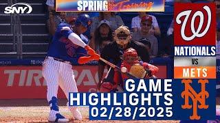 Mets vs Nationals (2/28/25) | Mets Highlights | SNY