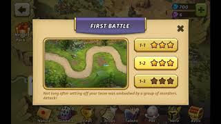 Castle Defense 2 [ Level 1-2] |#2| (3 Stars)[HD]•First Battle•