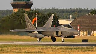 Alaskan F22 Raptors arrive at RAF Lakenheath 6/8/2024