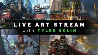Art Composition Tips & Tricks - Live Stream With Tyler Edlin