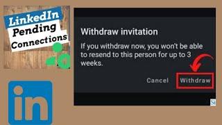 How To Withdraw Pending Connection Requests On LinkedIn/Safe your LinkedIn from restriction