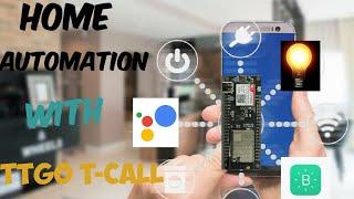 Home automation with ttgo t-call esp32 sim800 || ttgo t-tcall