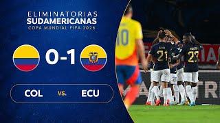 COLOMBIA vs. ECUADOR [0-1] | RESUMEN | ELIMINATORIAS SUDAMERICANAS | FECHA 12