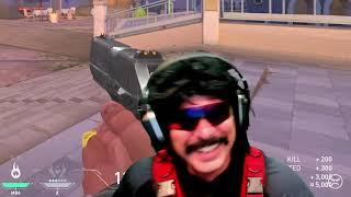 DrDisrespect goes out of character while playing with courage in valorant.