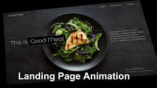 Landing page animation | html css | 2022