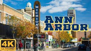 [4K] Walking Tour of Ann Arbor, MI 