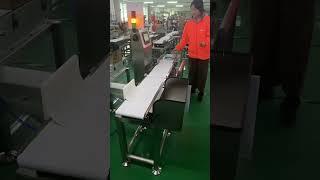 Bagged Tea Checkweigher Production Line Weighing Machine Conveyor Belt Weight Checker with Rejector