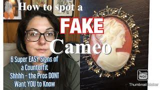 How to Spot a FAKE Cameo - 6 signs your Cameo isn’t REAL, a novice guide