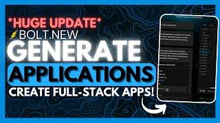 Bolt.New (UPDATE): BEST OpenSource AI Coding Agent! BEATS v0, Cursor, & Cline! - 100% Local + FREE!