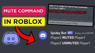 MUTE Command With DISCORD WEBHOOK LOGGING | Roblox