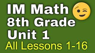  8th Grade, Unit 1, All Lessons 1-16 | Rigid Transformations and Congruence | Illustrative Math