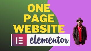 Create a One Page Website on WordPress.