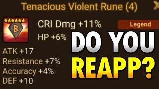 Would you Reapp this rune? (Explained) Summoners War