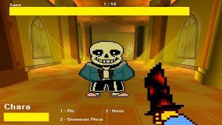 3d sans fight "no hit" (and gaster) (Undertale fan game) "better quality"