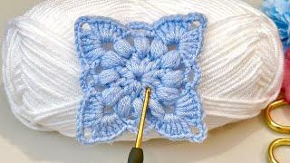 How to Crochet a Granny Square for beginners/ Easy Crochet Pattern, Free Crochet tutorial