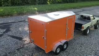 1:10 scale enclosed rc trailer