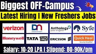 Latest OFF-Campus Hiring | Salary: 10-20 LPA | 2026, 2025, 2024, 2023 Batch New Hiring | Fresher Job