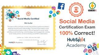 Get Professional Certificate of Social Media | HubSpot 2023 | beCertified