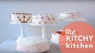 5 Easy No-Skill Cake Decorating Ideas // The Kitchy Kitchen