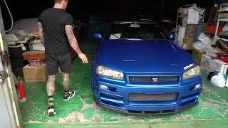 nissan r34 gtr picked up in japan