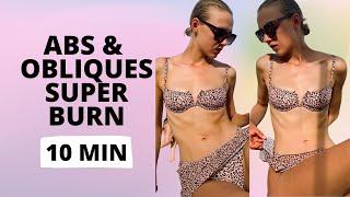 Abs and Obliques Burn 10 Minutes Workout / Nina Dapper