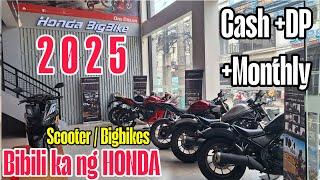 KOMPLETONG PRICE UPDATE  NG Honda Motorcycle -2025 January - All  Big Bikes at Commuter Small Bikes