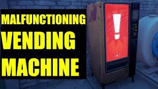 Purchase random item from a malfunctioning vending machine - MALFUNCTIONING VENDING MACHINE Location