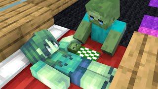 Monster School : Baby Zombie Sad Story 5 (Two Fathers) - Minecraft Animation