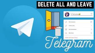 how to remove all member of telegram group and delete the group permanently | Telegram tips