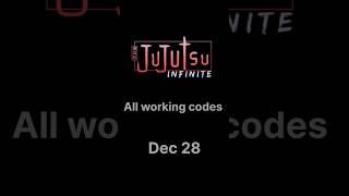 Jujutsu infinite all working codes (Dec 28) #gamecodes #jujutsuinfinite #coderoblox #jujutsukaisen