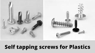 Self tapping screws for plastics