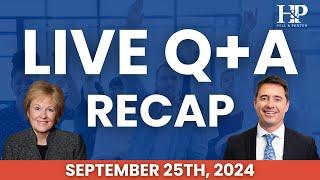 LIVE Q+A with VA Disability Benefits Lawyers! 09.25.24