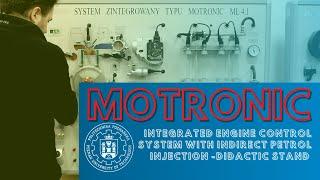 BOSCH Motronic indirect petrol injection system - Academic laboratory and measuring at PUT