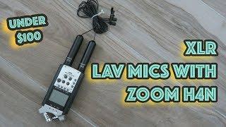 MOVO LV4-02 Wired Lav Mics XLR Review - how to use with Zoom H4n