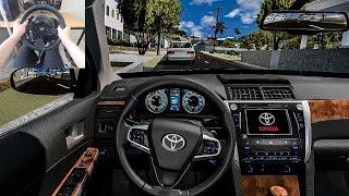 BeamNG Drive - Toyota Camry V55 [Steering Wheel gameplay]