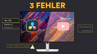 Vermeide diese Fehler beim Export aus DaVinci Resolve (Farbraum & Gamma erklärt)