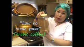 how to cook qawa or arabic coffee