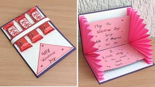 DIY -Easy and beautiful Pop up card for valentines day / valentines day pop up card making very easy