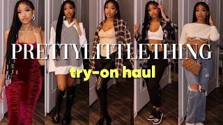 WINTER LAYERING OUTFIT IDEAS ️ | PRETTYLITTLETHING HAUL