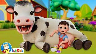 Old MacdDonald Had A Farm | Nursery Rhymes & Kids Songs | IshKids | Version 2