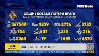 Сводка Генштаба ВСУ по состоянию на 8 сентября