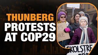 Greta Thunberg Protests in Tbilisi, Slams Azerbaijan for ‘Greenwashing’ at COP29 | News9